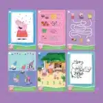 Mori Toys Peppa Pig Yaz - Sil Aktivite Seti 1: Matematiksel Düşünme, Görsel Algı ve İnce Motor Becerileri - Görsel 5