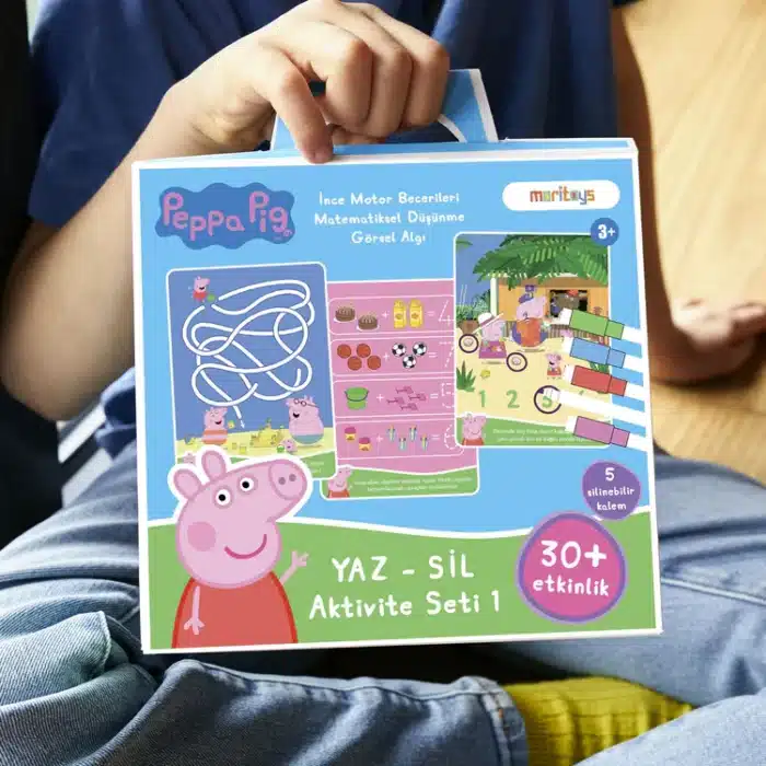 Mori toys peppa pig yaz - sil aktivite seti 1: matematiksel düşünme, görsel algı ve i̇nce motor becerileri - görsel 6