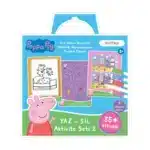 Mori Toys Peppa Pig Yaz - Sil Aktivite Seti 2: Dikkat & Konsantrasyon, Problem Çözme ve İnce Motor Becerileri