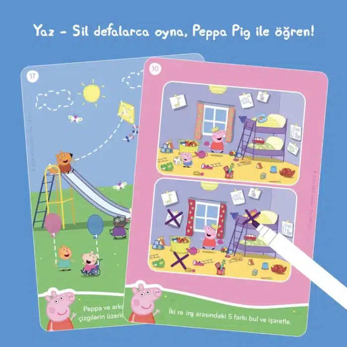Mori toys peppa pig yaz - sil aktivite seti 2: dikkat & konsantrasyon, problem çözme ve i̇nce motor becerileri - görsel 2