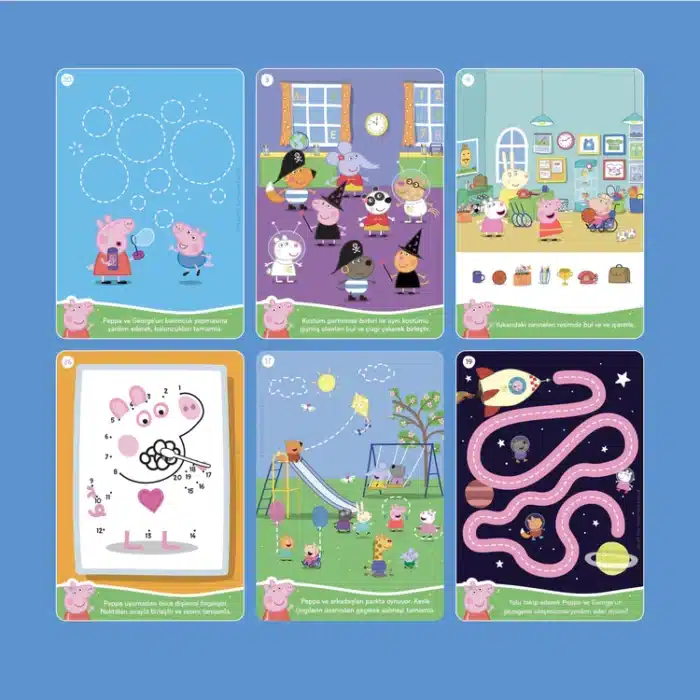 Mori toys peppa pig yaz - sil aktivite seti 2: dikkat & konsantrasyon, problem çözme ve i̇nce motor becerileri - görsel 3