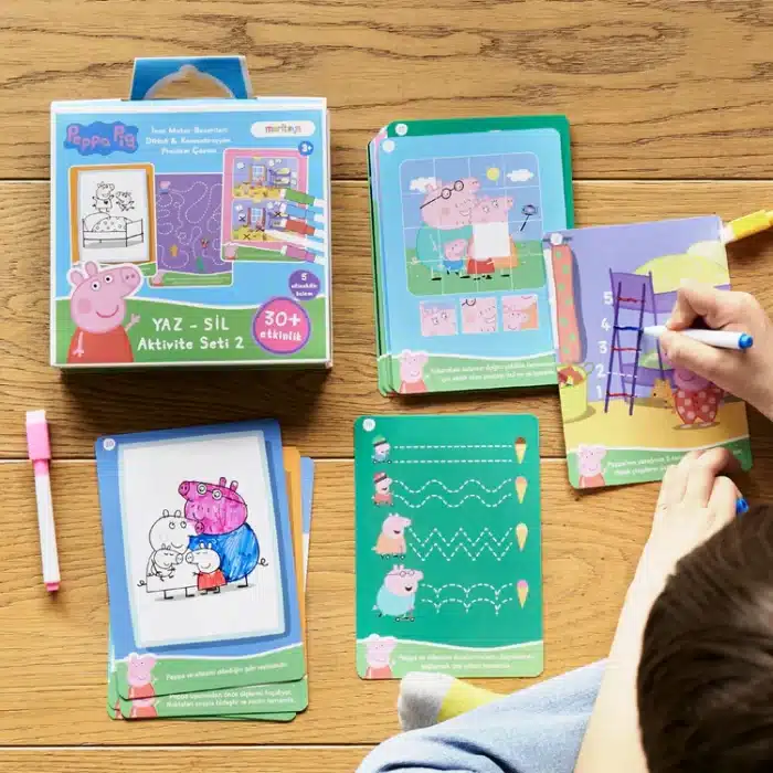 Mori toys peppa pig yaz - sil aktivite seti 2: dikkat & konsantrasyon, problem çözme ve i̇nce motor becerileri - görsel 4