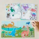 Mori Toys Reusable Sticker Set: Dinosaurs - Tak Çıkar Çıkartma Oyunu - Görsel 2