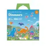Mori Toys Reusable Sticker Set: Dinosaurs - Tak Çıkar Çıkartma Oyunu