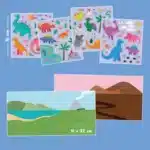 Mori Toys Reusable Sticker Set: Dinosaurs - Tak Çıkar Çıkartma Oyunu - Görsel 7