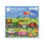 Mori Toys Vehicles Adventure: 18 Parça Yapboz ve 8 Cut-out Araç ile Taşıtları Keşfet