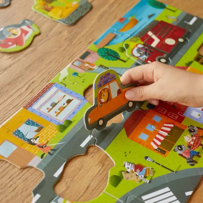 Mori toys vehicles adventure: 18 parça yapboz ve 8 cut-out araç ile taşıtları keşfet - görsel 7