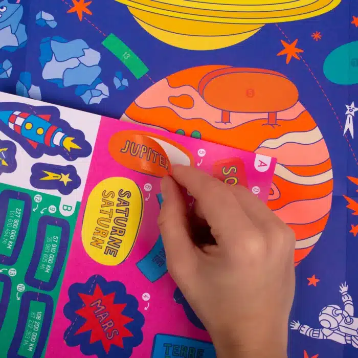 Omy school öğretici poster - solar system - görsel 3
