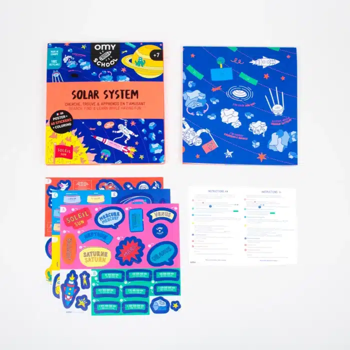 Omy school öğretici poster - solar system - görsel 2