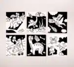 OMY Velvet Coloring / İlk Boyamalarım - Dinos - Görsel 3