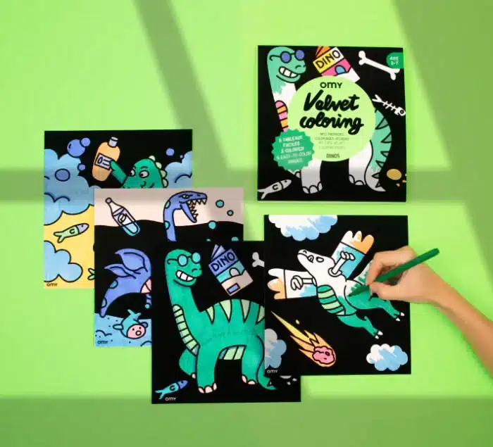Omy velvet coloring / i̇lk boyamalarım - dinos - görsel 2