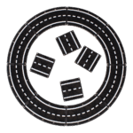 Magna-Tiles - XTRA Roads 12-Piece Set - Yol Seti 12 Parça - Görsel 2