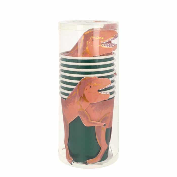 Meri meri - t-rex bardak - 8'li - görsel 2