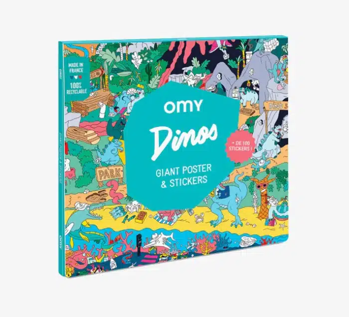 Omy dinos sticker poster