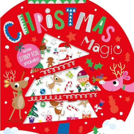 Elf atölyesi macerası, renkli sayfalar ve yaratıcı çıkartmalarla dolu Christmas Magic Activity Book. 4 yaş ve üzeri çocuklar için eğlenceli Noel keşfi!