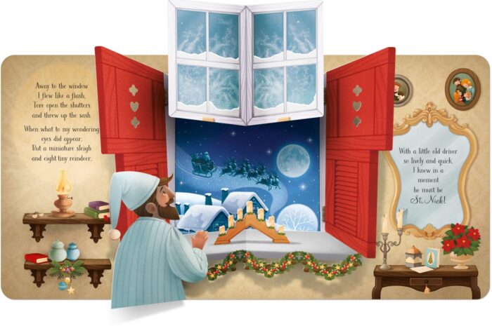 Pop-up- twas the night before christmas - görsel 2