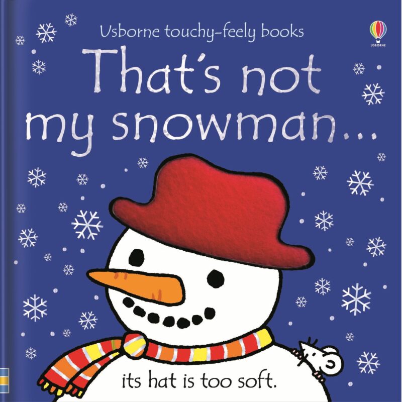 Bu sevimli that's not my snowman kitabı, bebeklerin dokunma hissini keşfetmeleri için eşsiz bir fırsat sunuyor. Kar tanelerine benzer yumuşak yüzeyiyle beş farklı kardan adam, her bir sayfada farklı bir hikaye anlatıyor. Yumuşacık detaylar ve el dokunuşuyla sıcaklık hissi veren bu kitap, bebeğinizin hissetme duyularını harekete geçirecek.