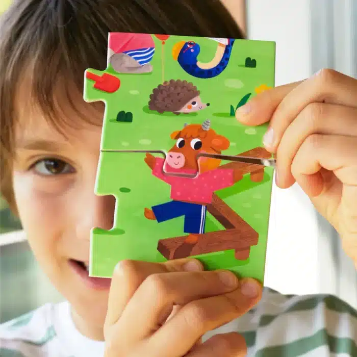 Mori toys - my self care routine: çift taraflı 8+2 puzzle - görsel 7