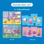 Mori Toys - Peppa’s Friends: Çift Taraflı 8+2 Puzzle - Görsel 2
