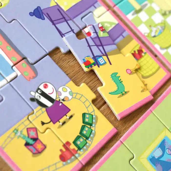 Mori toys - peppa’s house: 6 in 1 puzzle ile peppa'nın evinin mimarı ol! - görsel 3