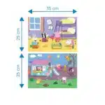 Mori Toys - Peppa’s Friends: Çift Taraflı 8+2 Puzzle - Görsel 6