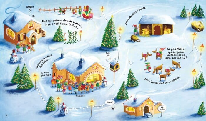 Santa's christmas journey - wind-up sleigh - görsel 2