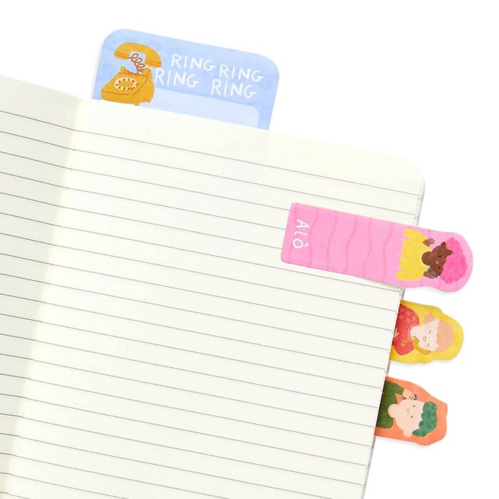 Ooly note pals yapışkanlı etiket seti - call me - görsel 2