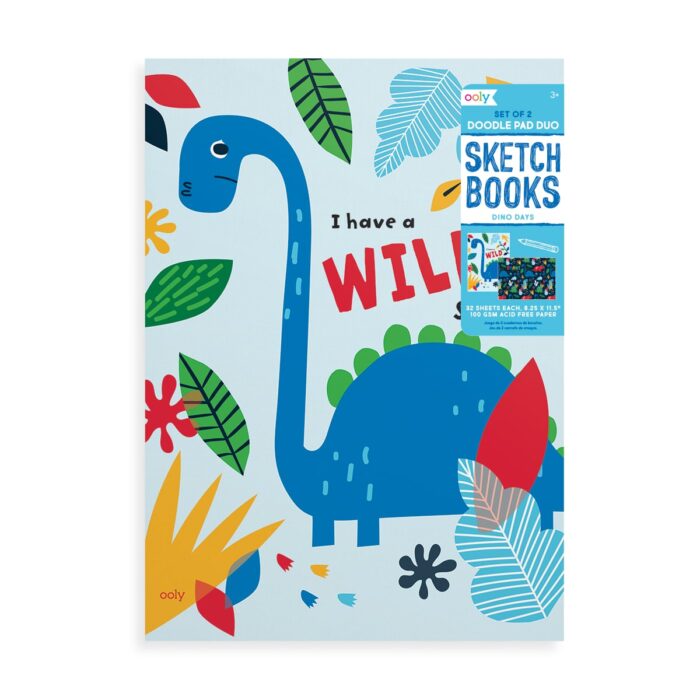 Ooly doodle pad 2'li resim defteri - dino days - görsel 2