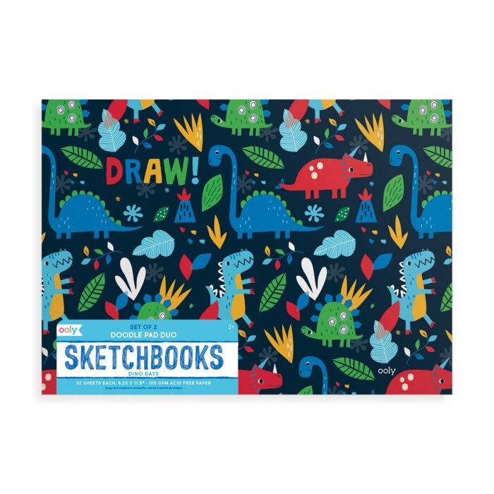 Ooly doodle pad 2'li resim defteri - dino days - görsel 3