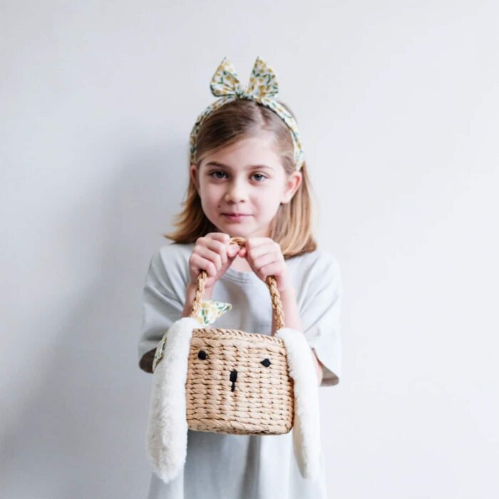 Mimi & lula easter hasır sepet çanta - görsel 2