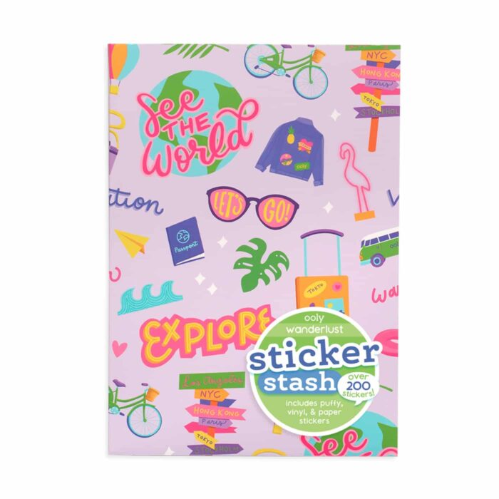 Ooly sticker stash çıkartma seti - wanderlust - görsel 1