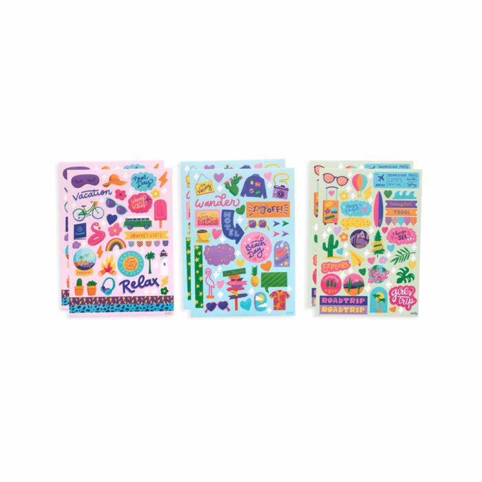 Ooly sticker stash çıkartma seti - wanderlust - görsel 4