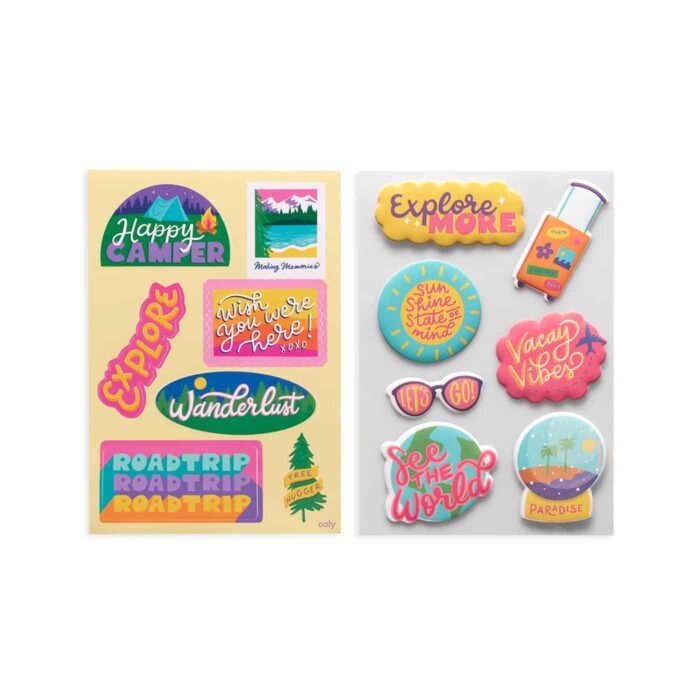 Ooly sticker stash çıkartma seti - wanderlust - görsel 5