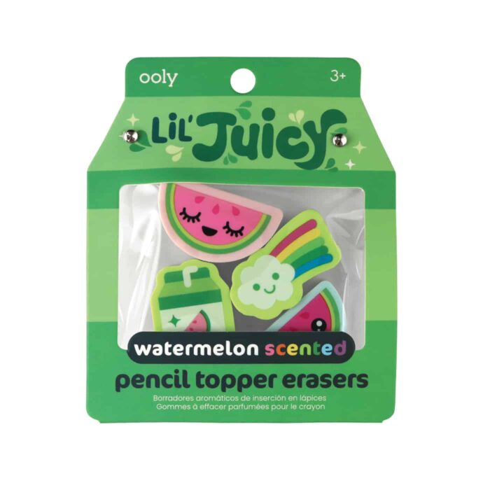 Ooly lil’ juicy 4’lü silgi - karpuz kokulu - görsel 1