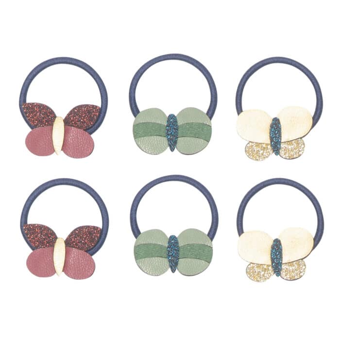 Mimi & lula bonnie butterfly 6'lı lastik toka - görsel 1