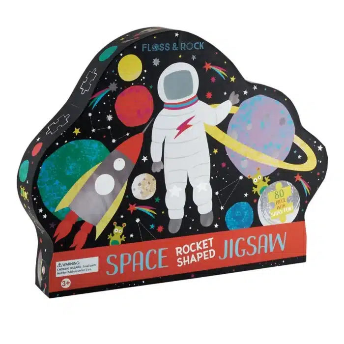 Floss & rock 80 parça ‘’roket’’ şekilli yap – boz/space - görsel 1