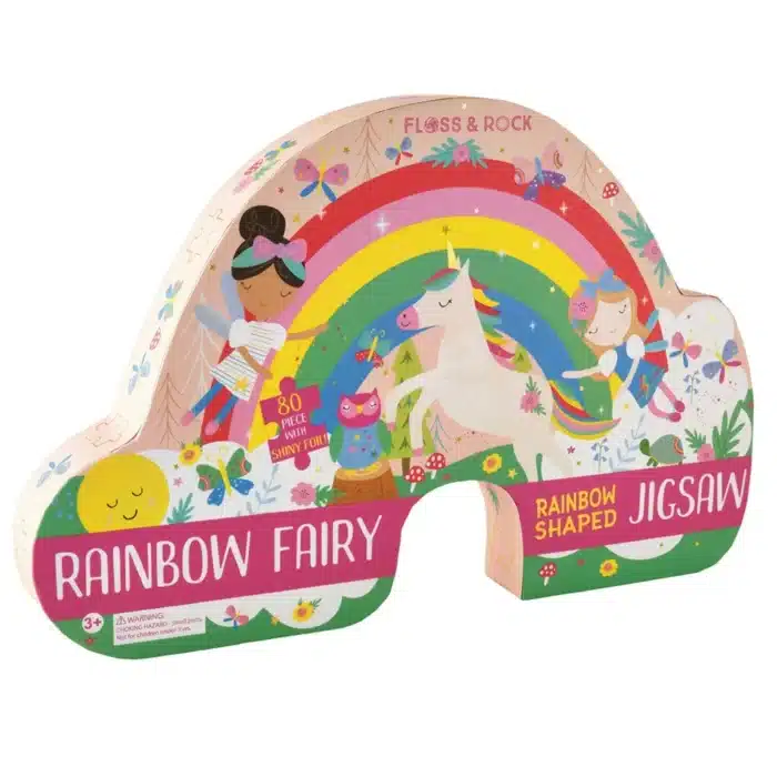 Floss & rock 80 parça “gökkuşağı” şekilli yap-boz/rainbow fairy - görsel 1