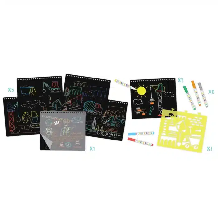 Floss & rock chalk board eskiz kitabı / constuctıon - görsel 4