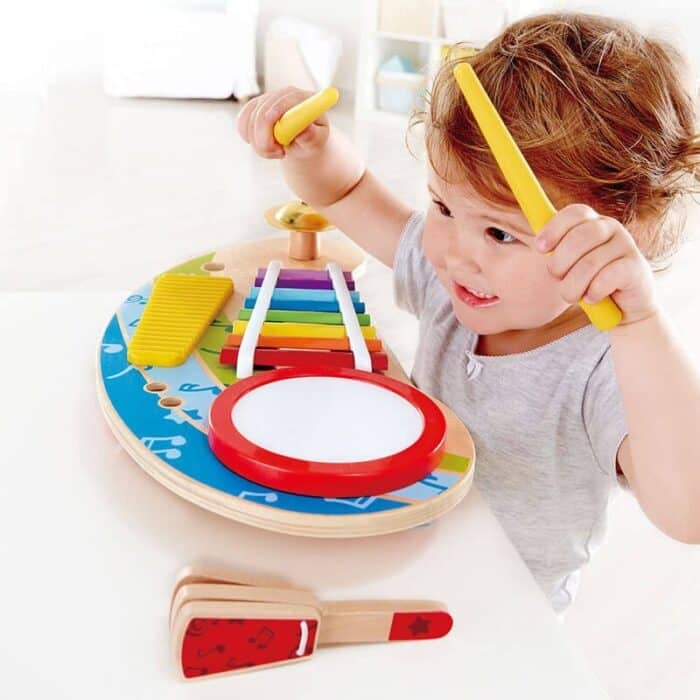 Hape mighty mini band oyuncak müzik seti - görsel 2