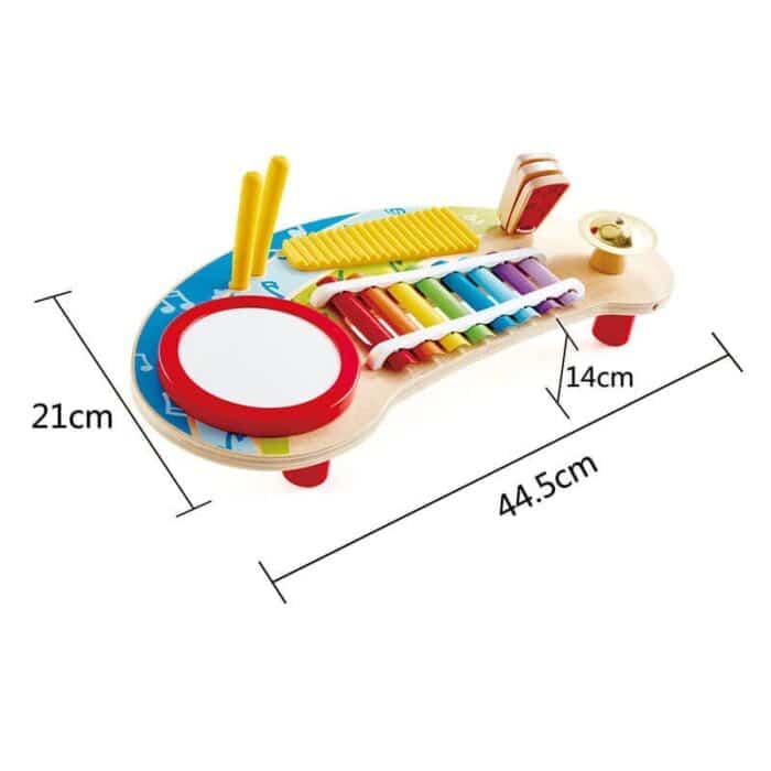 Hape mighty mini band oyuncak müzik seti - görsel 4