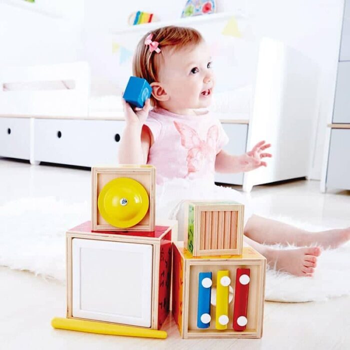 Hape stacking oyuncak muzik seti 4775 4