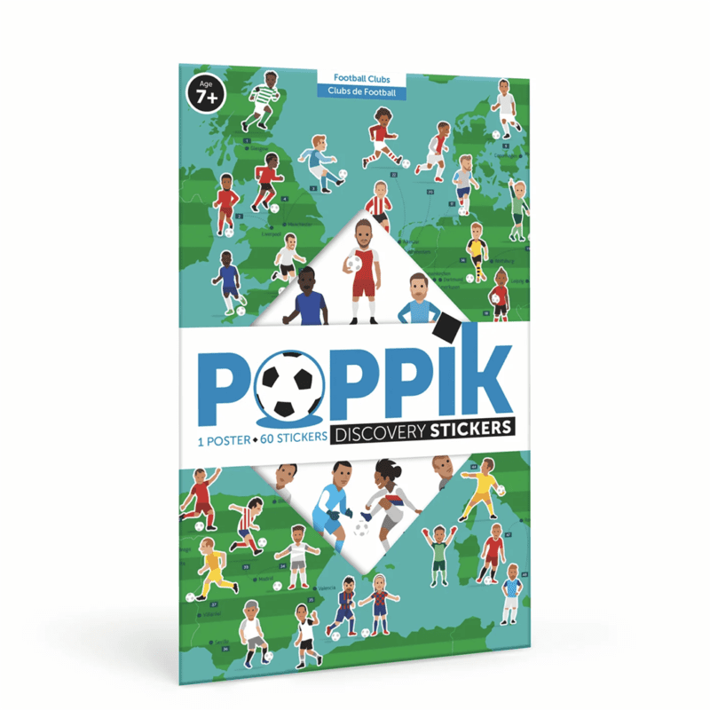 Futbol tutkunları için eşsiz bir keşif! Futbol temalı poster, küçük futbolcuların kendi kulüplerinin formalarıyla yer aldığı bu eğitici poster seti, çocukların futbol dünyasını keşfetmelerini sağlar. 6 yaş ve üzeri çocuklar için uygundur.