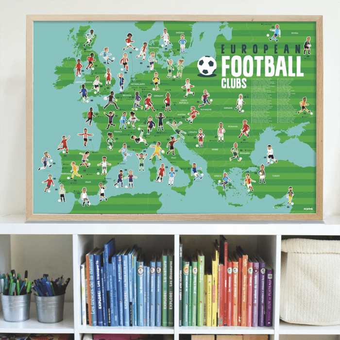 Discovery football clubs (futbol temalı poster) - görsel 2