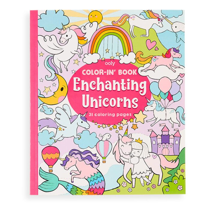 Ooly boyama kitabı - enchanting unicorns - görsel 1