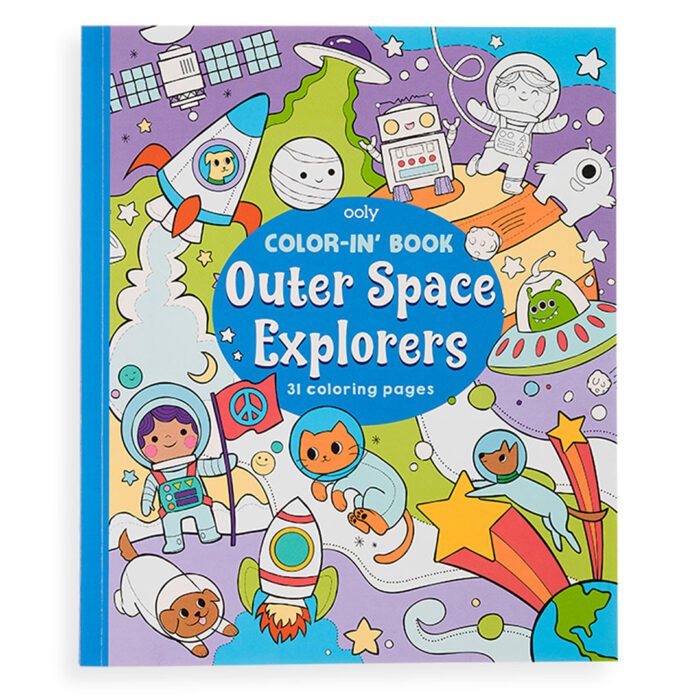 Ooly boyama kitabı - outer space explorers - görsel 1