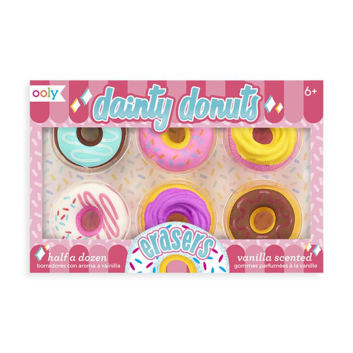 Ooly dainty donuts 6'lı kokulu silgi seti - görsel 1