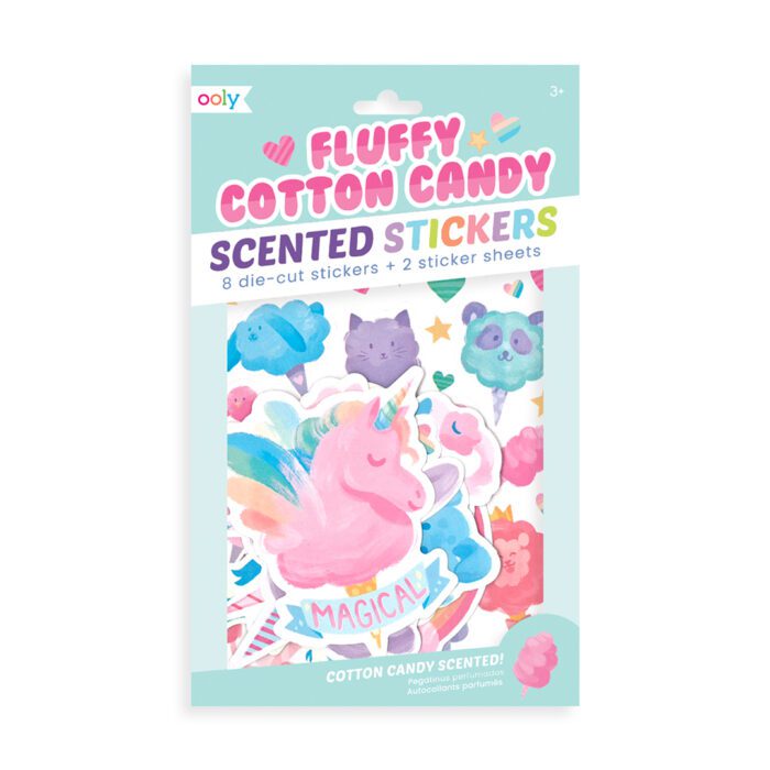 Ooly kokulu çıkartma seti - fluffy cotton candy - görsel 1