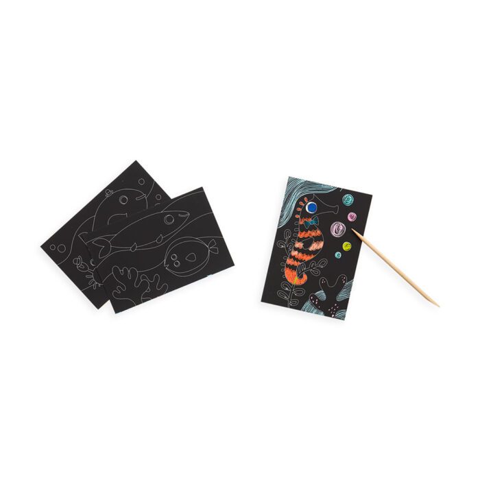 Ooly mini scratch & scribble - friendly fish - görsel 3