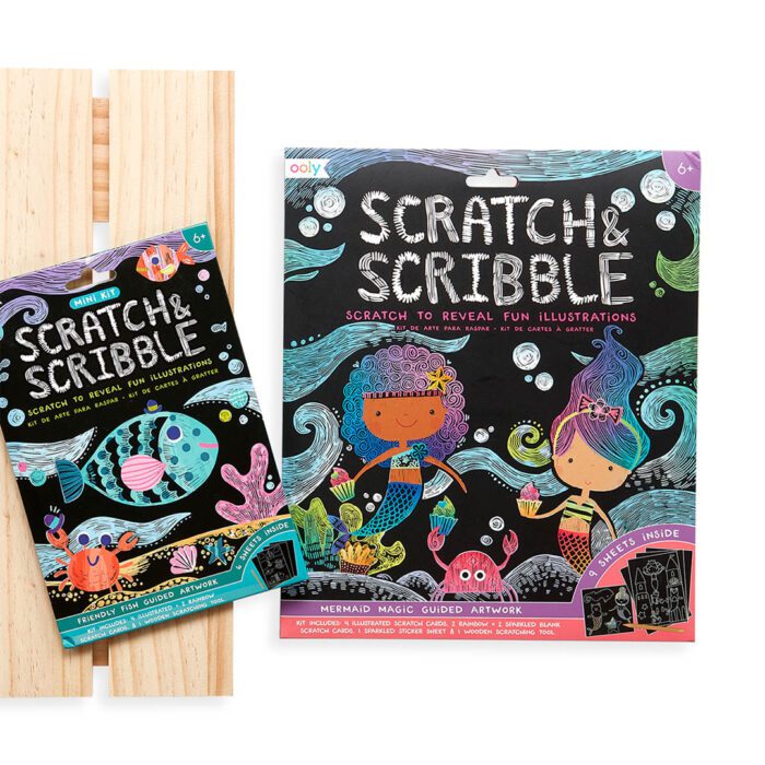 Ooly mini scratch & scribble - friendly fish - görsel 5