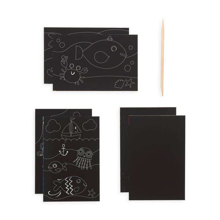 Ooly mini scratch & scribble - friendly fish - görsel 6